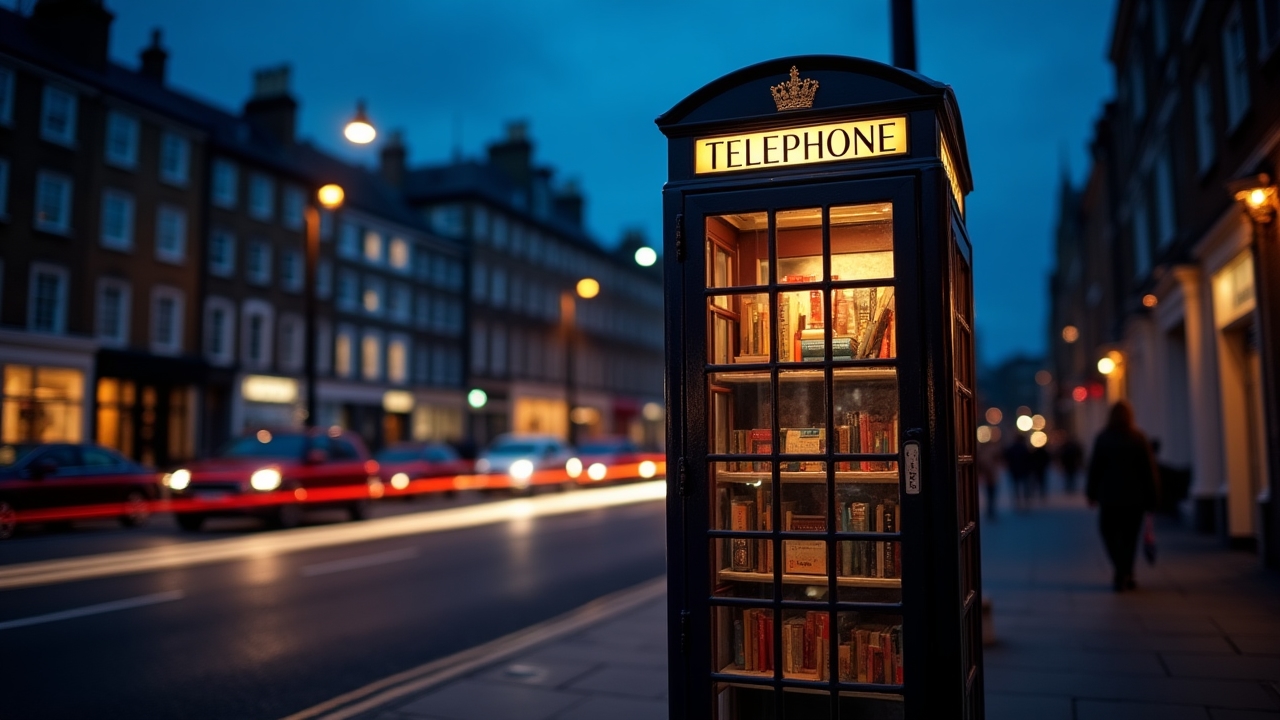 Brimlestone illuminated at night on Commercial Street
